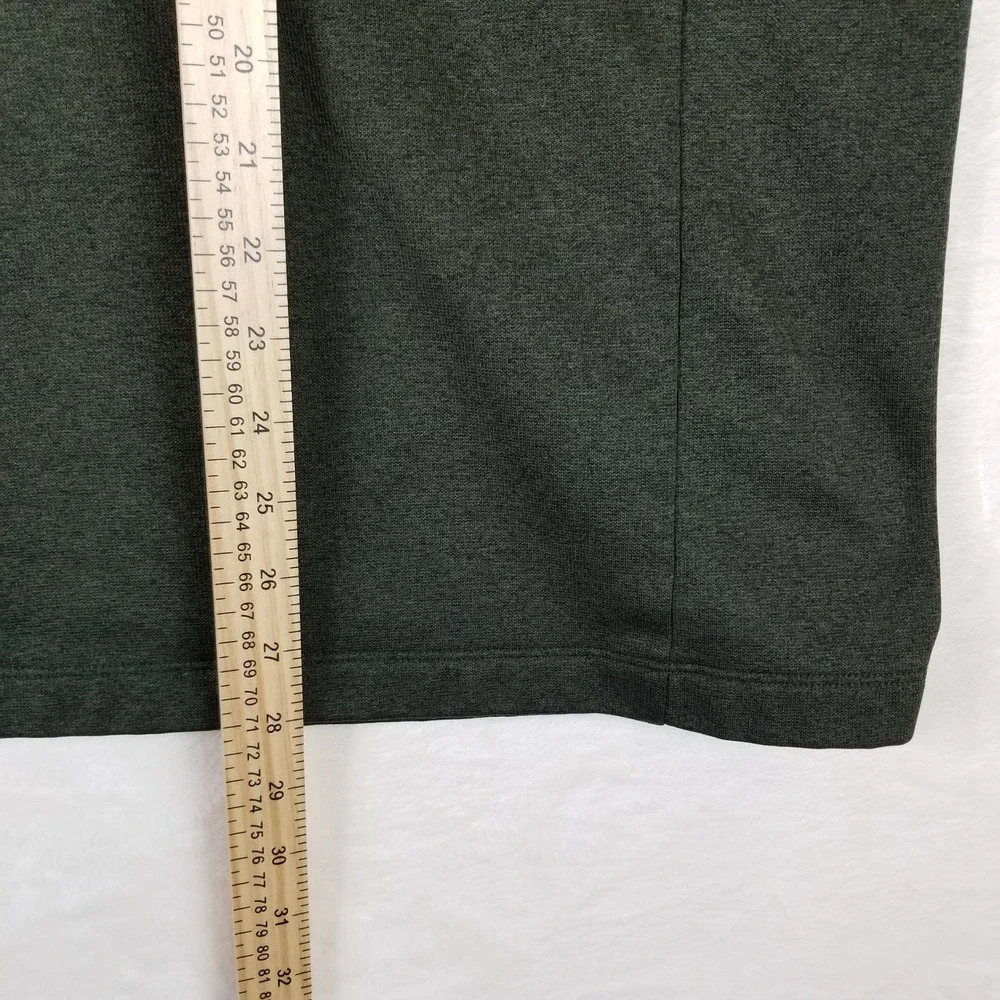The North Face Mens XL Quarter‎ Zip Fleece Pullover Jacket Forest Green Heather